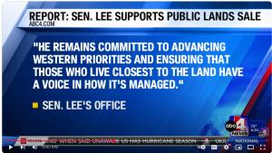 video mike lee supports sale of public lands