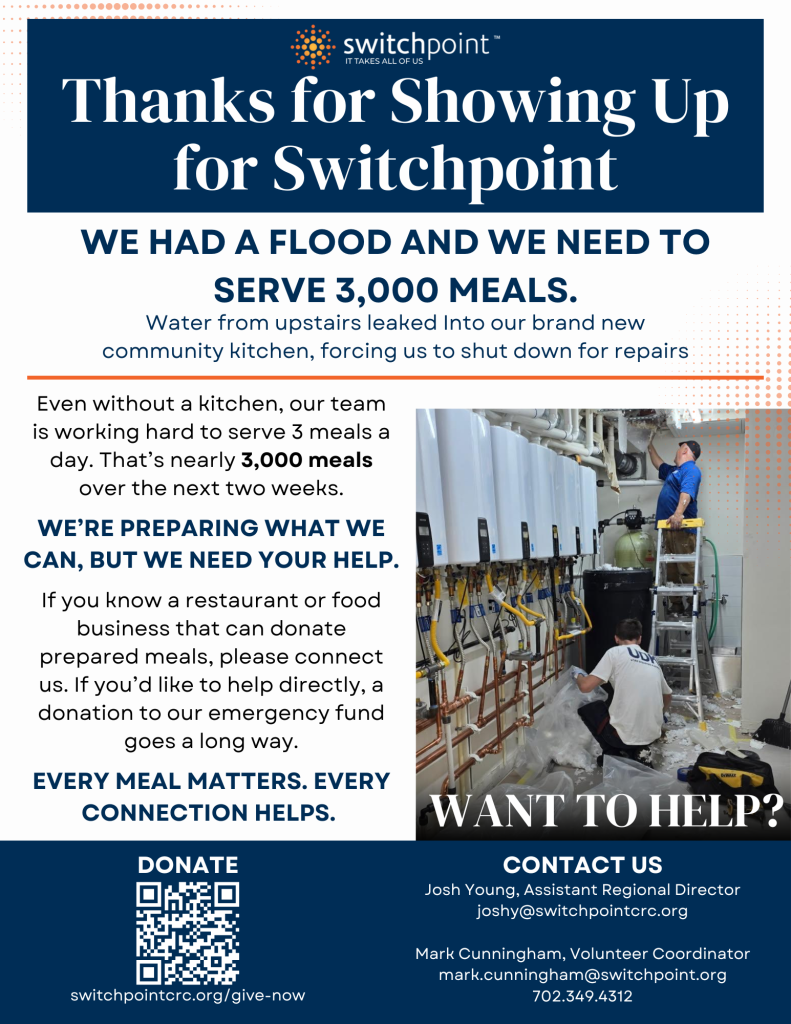 Switchpoint needs help with food