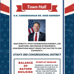 congressman dr. mike kennedy holds townhall in st george utah