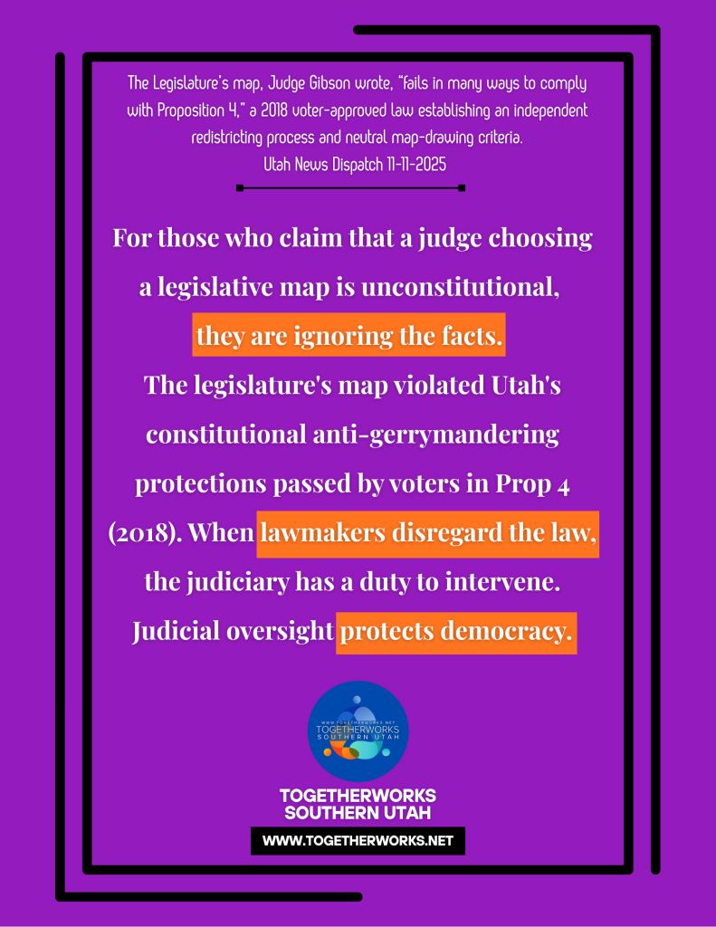 TogetherWorks Southern Utah: Judge Chooses judicial map.