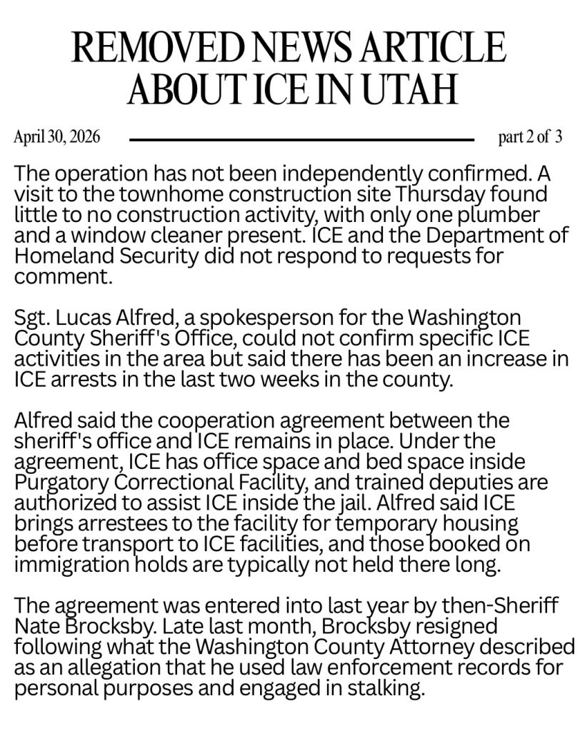 ICE Arrests surge in Washington County Utah page 2 of 3