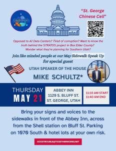 Mike Schultz is coming to St. George Utah TogetherWorks Southern Utah calls for peaceful protest